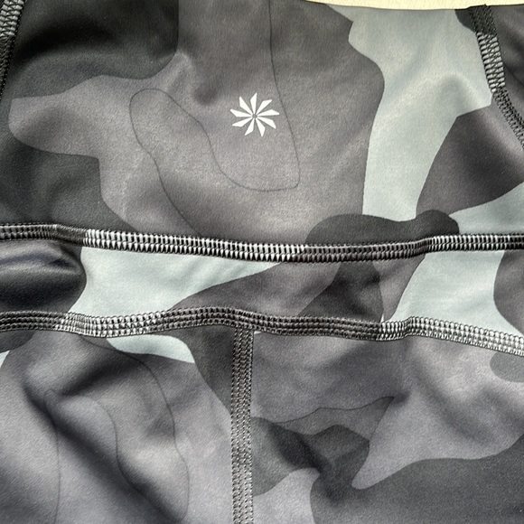 Athleta 7/8 length running leggings with side zipper pockets on both sides - Picture 3 of 6
